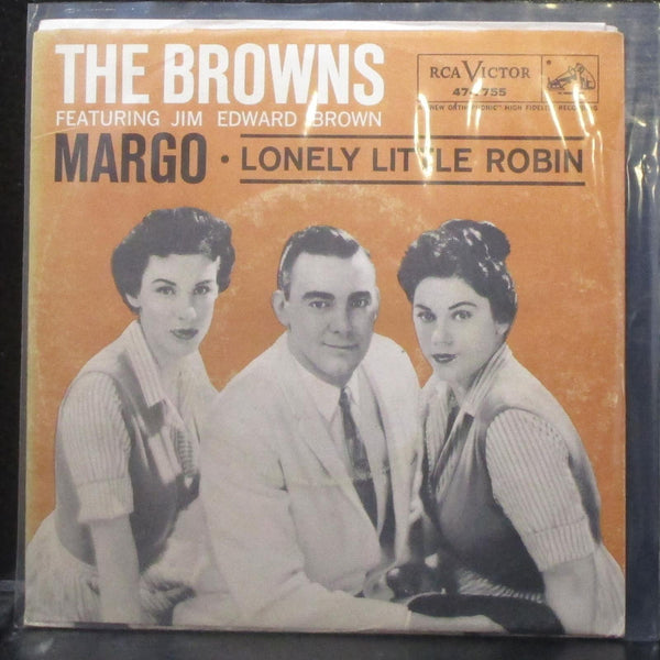 The Browns - Lonely Little Robin / Margo 7" Mint- Vinyl 45 RCA 47-7755 USA 1960 - Shuga Records