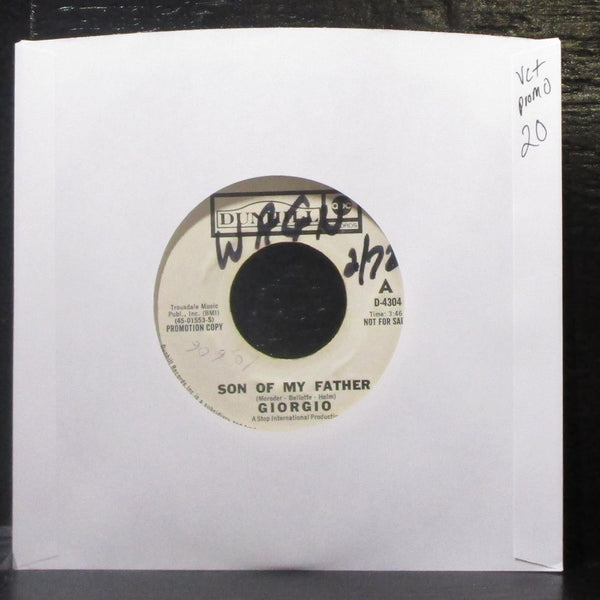 Giorgio - Son Of My Father 7" VG+ Promo Vinyl 45 Dunhill D-4304 USA 1972 - Shuga Records