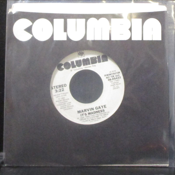 Marvin Gaye - It's Madness 7" Mint- Promo Vinyl 45 Columbia 38-05442 USA 1985 - Shuga Records
