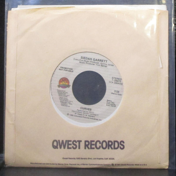 Siedah Garrett - Curves 7" Mint- Promo Vinyl 45 Qwest 7-28975 USA 1985 - Shuga Records