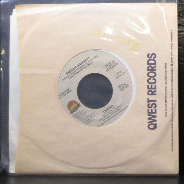 Siedah Garrett - Curves 7" Mint- Promo Vinyl 45 Qwest 7-28975 USA 1985 - Shuga Records
