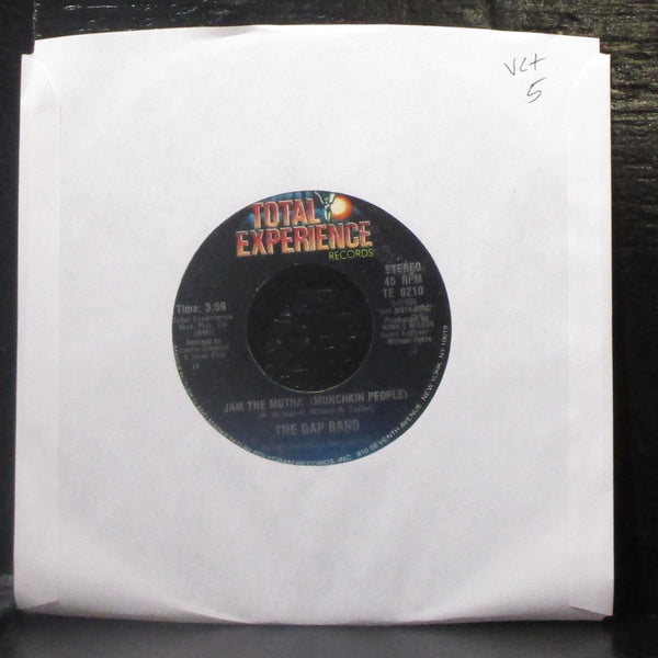 The Gap Band - Jam The Motha' 7" VG+ Vinyl 45 Total Experience TE 8210 USA 1983 - Shuga Records