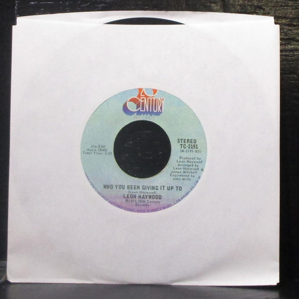 Leon Haywood - Come An' Get Yourself Some 7" Mint- Vinyl 45 TC-2191 USA 1975 - Shuga Records