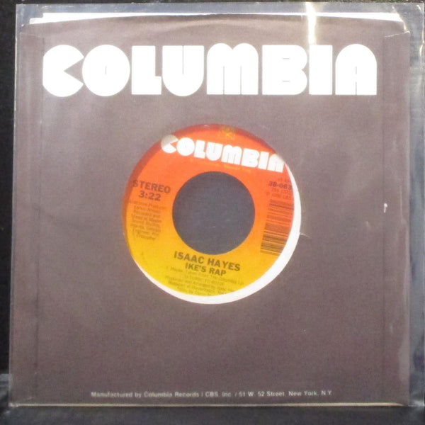 Isaac Hayes - Ike's Rap / Hey Girl 7" Mint- Vinyl 45 Columbia 38-06363 USA 1986 - Shuga Records