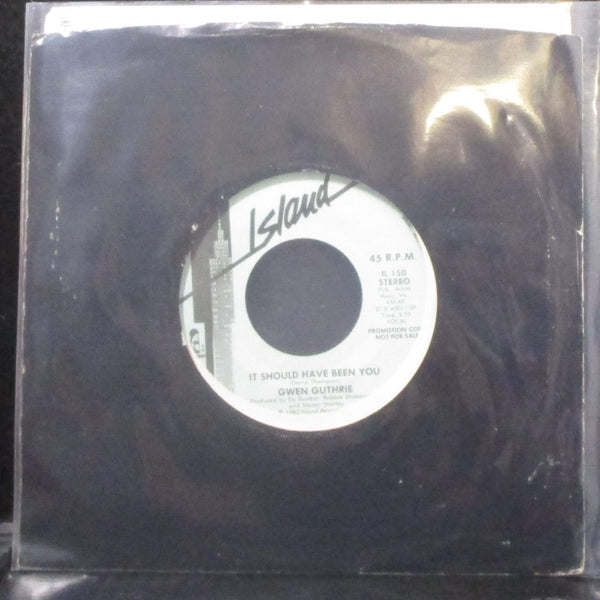 Gwen Guthrie - It Should Have Been You 7" VG+ Promo Vinyl 45 Island IL 150 USA - Shuga Records