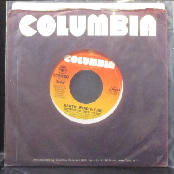 Earth, Wind & Fire - Serpentine Fire 7" Mint- Vinyl 45 Columbia 3-10625 USA 1977 - Shuga Records
