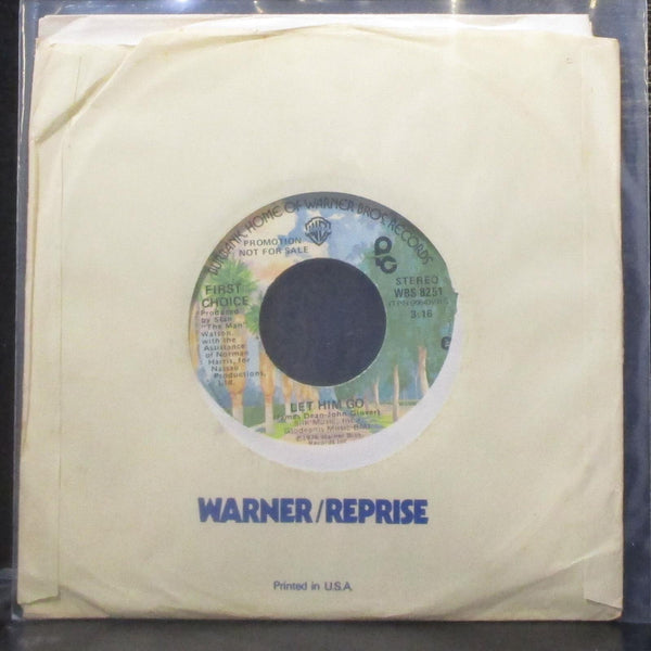 First Choice - Let Him Go 7" VG+ Promo Vinyl 45 WBS 8251 USA 1976 - Shuga Records