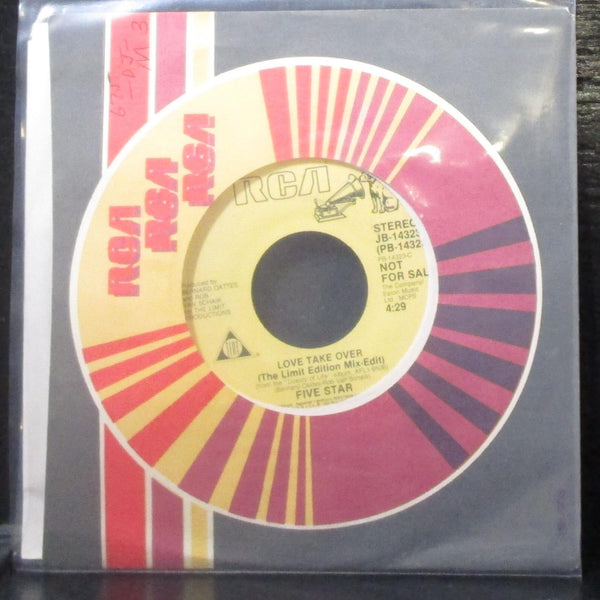 Five Star - Love Take Over 7" VG+ Promo Vinyl 45 RCA JB-14323 USA 1985 - Shuga Records