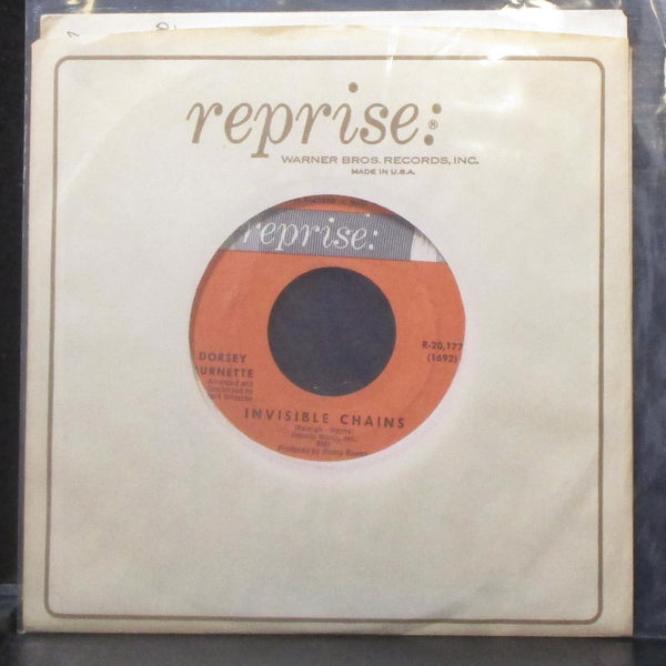 Dorsey Burnette - Invisible Chains / Pebbles 7" VG+ Vinyl 45 Reprise R-20,177 - Shuga Records