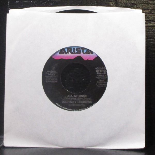Whitney Houston - Saving All My Love For You / All At Once 7" Mint- Vinyl 45 - Shuga Records