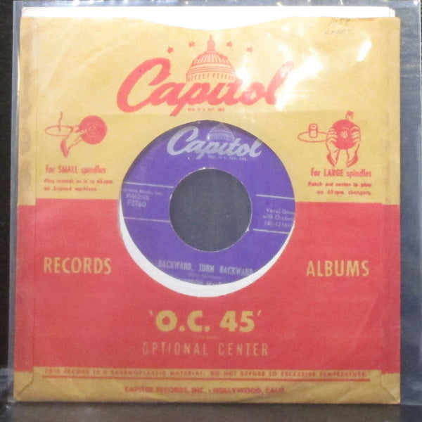 Gordon MacRae - Face To Face / Backward, Turn Backward 7" VG+ Vinyl 45 Capitol - Shuga Records