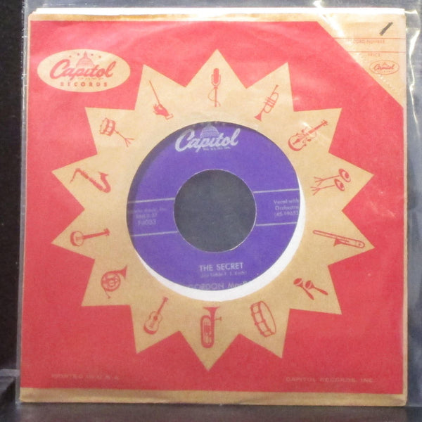 Gordon MacRae - The Secret / A Man Once Said 7" VG+ Vinyl 45 Capitol F4033 USA - Shuga Records