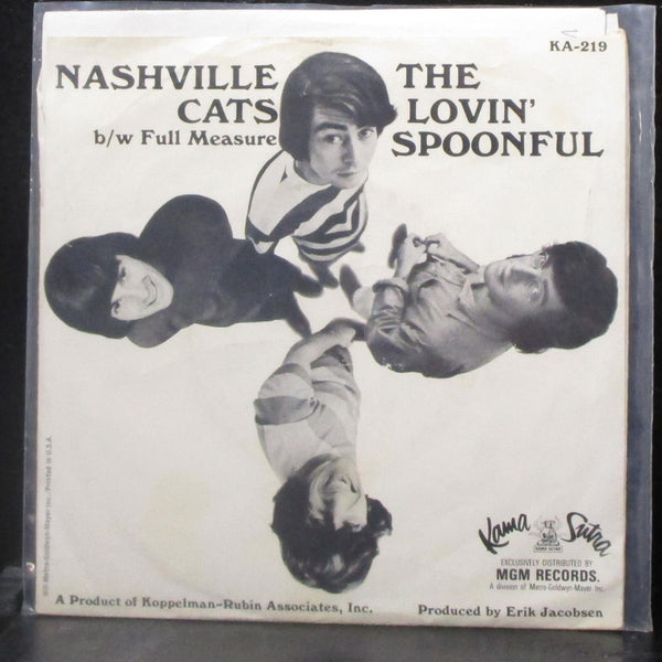 The Lovin' Spoonful - Nashville Cats / Full Measure 7" VG+ Vinyl 45 Kama Sutra - Shuga Records
