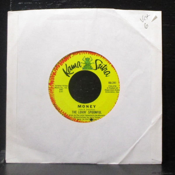 The Lovin' Spoonful - Money / Close Your Eyes 7" VG+ Vinyl 45 Kama Sutra KA-241 - Shuga Records