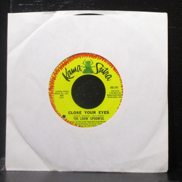 The Lovin' Spoonful - Money / Close Your Eyes 7" VG+ Vinyl 45 Kama Sutra KA-241 - Shuga Records