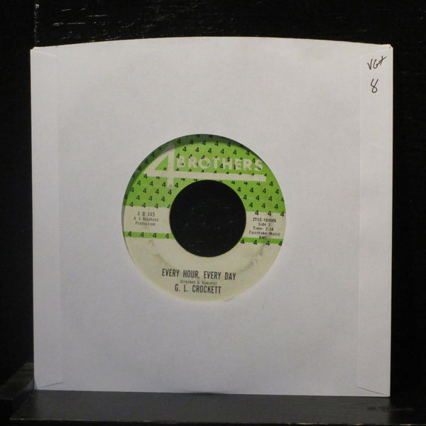 G.L. Crockett - It's A Man Down There / Every Hour, Every Day 7" VG+ 4 B 445 - Shuga Records