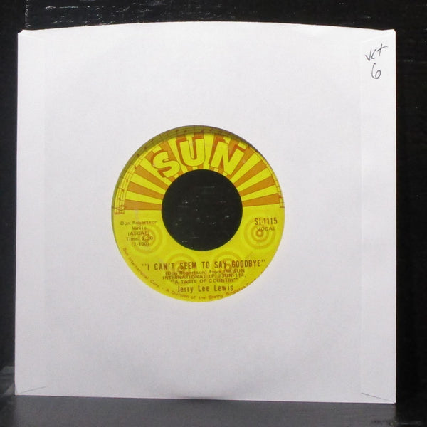 Jerry Lee Lewis - I Can't Seem To Say Goodbye / Good Night Irene 7" VG+ Vinyl 45 - Shuga Records