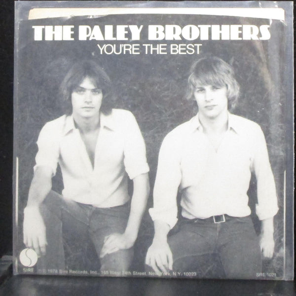 The Paley Brothers - You're The Best 7" Mint- Promo Vinyl 45 Sire SRE 1021 USA - Shuga Records