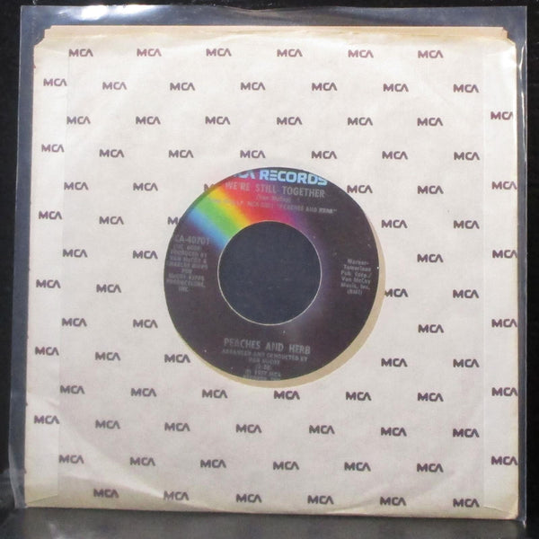 Peaches & Herb - We're Still Together / Love Is Here Beside Us 7" Mint- Vinyl 45 - Shuga Records