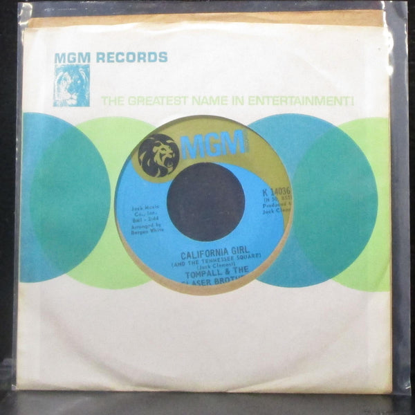 Tompall & Glaser Brothers - California Girl 7" Mint- Vinyl 45 MGM K 14036 USA - Shuga Records