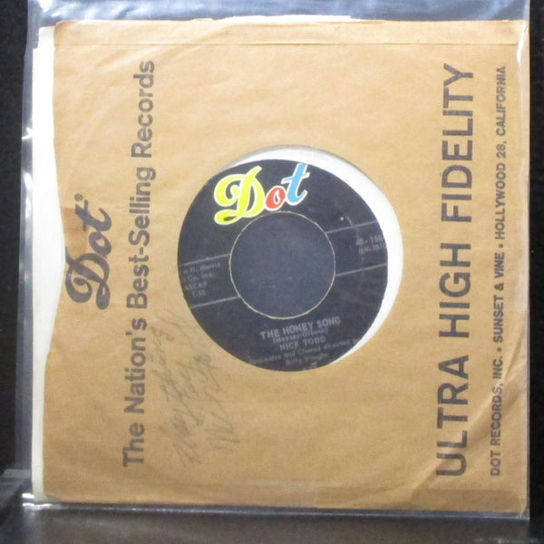 Nick Todd - Plaything / The Honey Song 7" VG+ Vinyl 45 Dot 45-15643 USA 1957 - Shuga Records