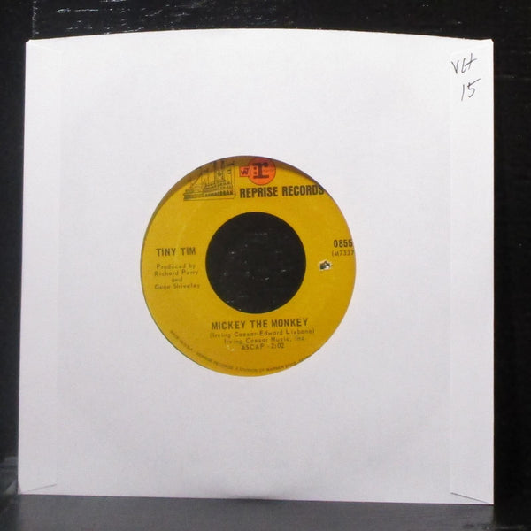 Tiny Tim - Mickey The Monkey / Neighborhood Children 7" VG+ Vinyl 45 Reprise - Shuga Records