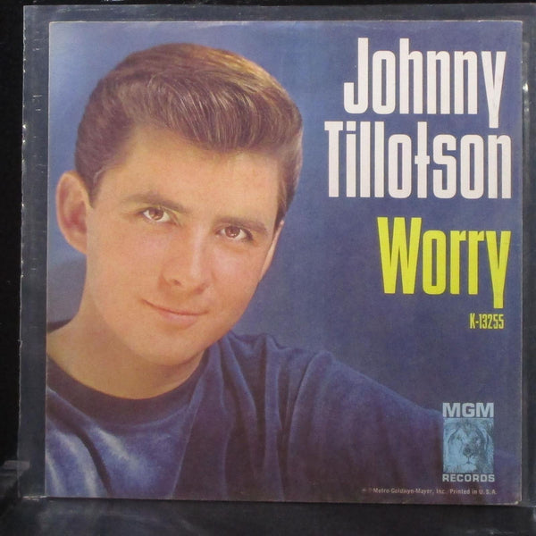 Johnny Tillotson - Worry / Sufferin' From A Heartache 7" Mint- 45 cover only - Shuga Records
