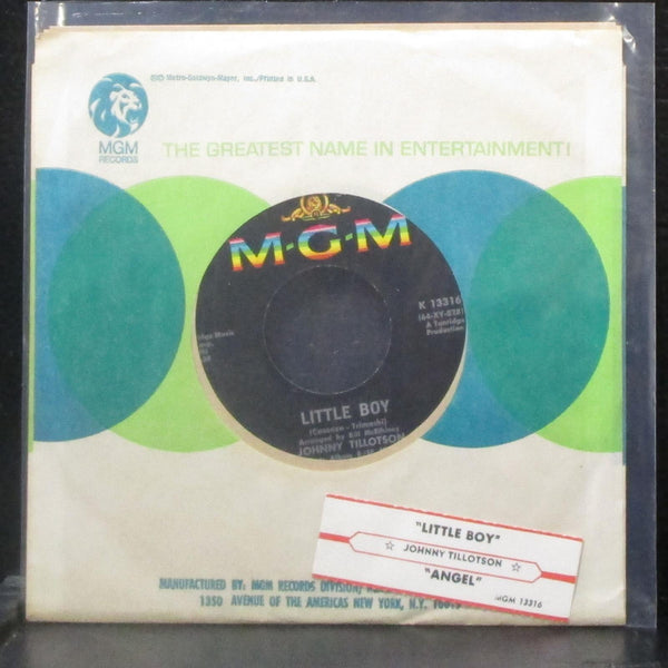 Johnny Tillotson - Little Boy 7" Mint- Vinyl 45 MGM K 13316 USA 1965 - Shuga Records
