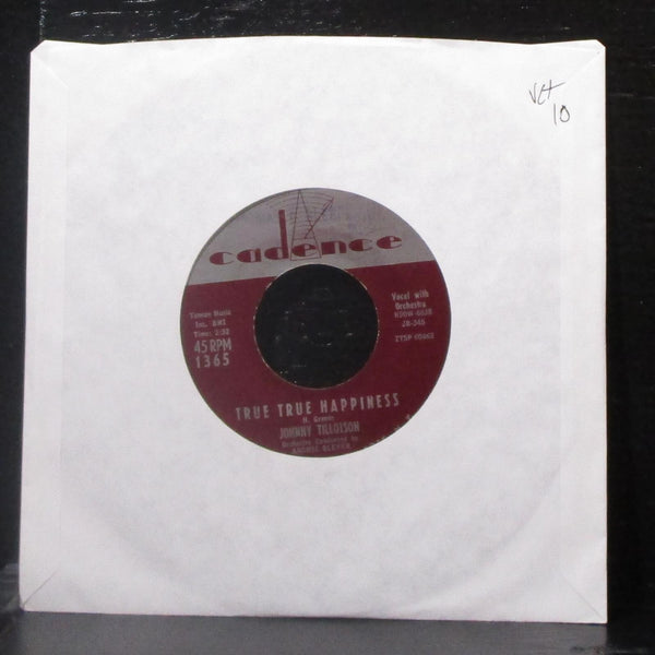 Johnny Tillotson - True True Happiness / Love Is Blind 7" VG+ Vinyl 45 Cadence - Shuga Records