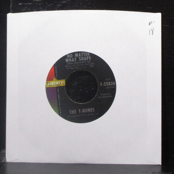 The T-Bones - No Matter What Shape / Feelin' Fine 7" Mint- Vinyl 45 Liberty 1965 - Shuga Records