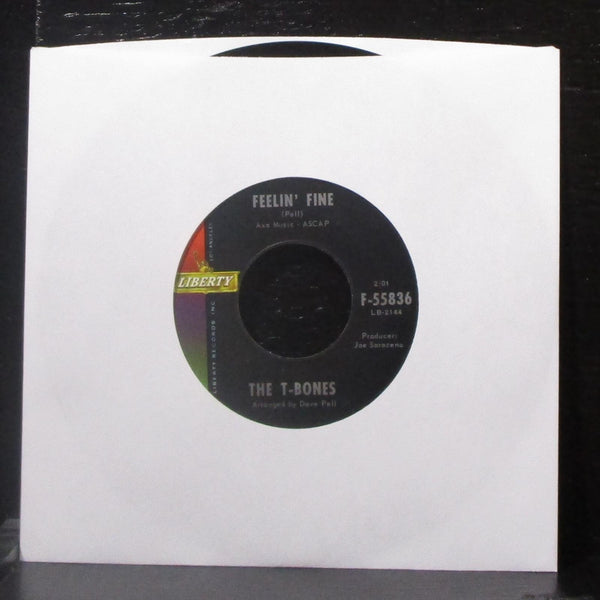 The T-Bones - No Matter What Shape / Feelin' Fine 7" Mint- Vinyl 45 Liberty 1965 - Shuga Records
