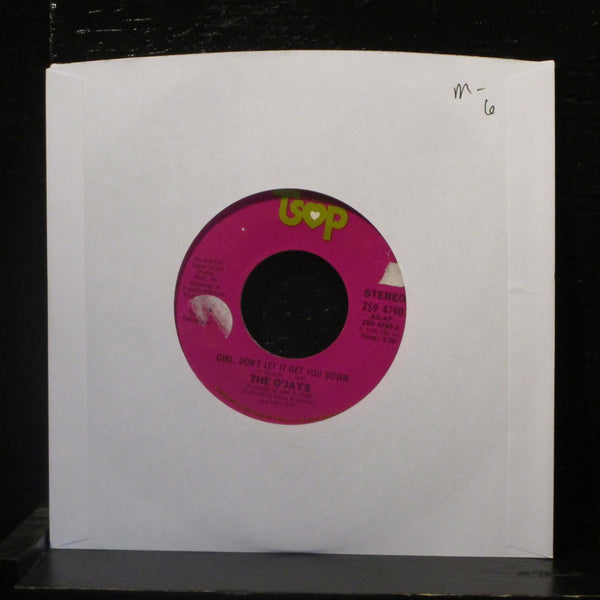 The O' Jays - Girl, Don't Let It Get You Down 7" Mint- ZS9 4790 USA 1980 Vinyl - Shuga Records