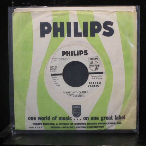 The 4 Seasons - Saturday's Father 7" VG+ DJP-25 Promo 1968 USA Vinyl 45 - Shuga Records