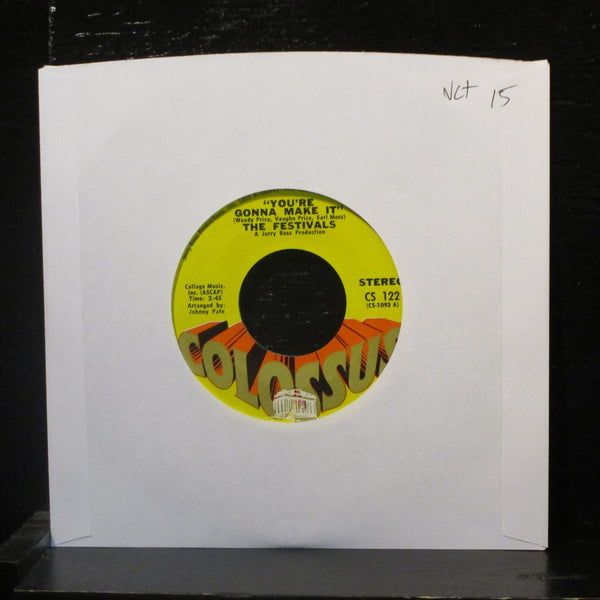 The Festivals - You're Gonna Make It 7" VG+ CS 122 USA 1970 Vinyl 45 - Shuga Records