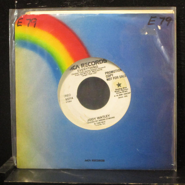 Jody Watley - Everything 7" Mint- MCA-53714 Promo 1989 USA Vinyl 45 - Shuga Records