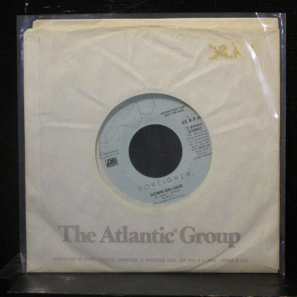 Foreigner - Down On Love 7" Mint- 7-89493 Atlantic Promo 1984 USA Vinyl 45 - Shuga Records