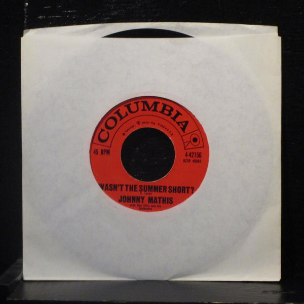 Johnny Mathis - There You Are / Wasn't The Summer Short 7" Mint- 4-42156 Vinyl - Shuga Records