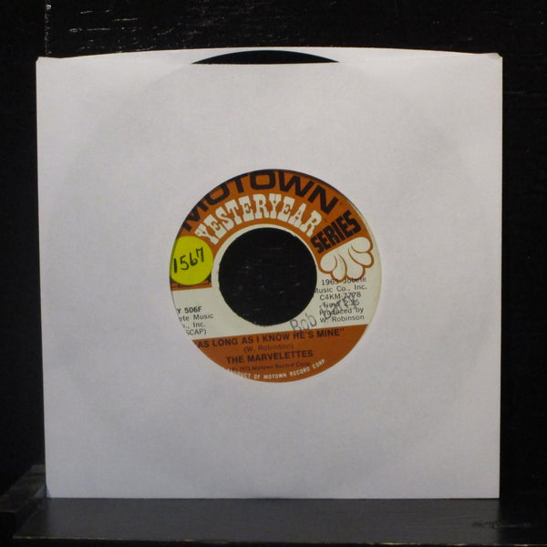 The Marvelettes - As Long As I Know He's Mine / Strange I Know 7" VG+ Y 506F - Shuga Records