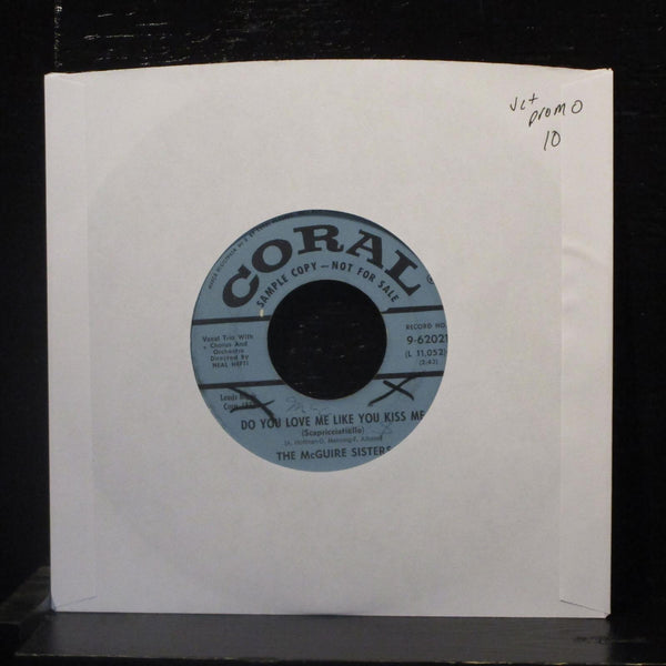 The McGuire Sisters - Do You Love Me Like You Kiss Me / Volare 7" VG+ 9-62021 - Shuga Records