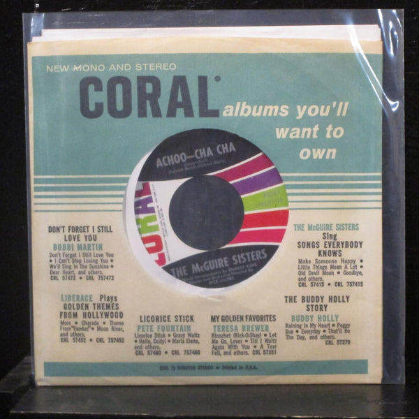 The McGuire Sisters - May You Always / Achoo-Cha Cha 7" Mint- 62059 Reissue 45 - Shuga Records