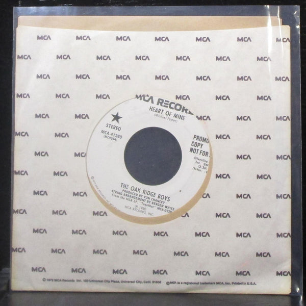 The Oak Ridge Boys - Heart Of Mine 7" Mint- Promo Vinyl 45 MCA-41280 USA 1980 - Shuga Records