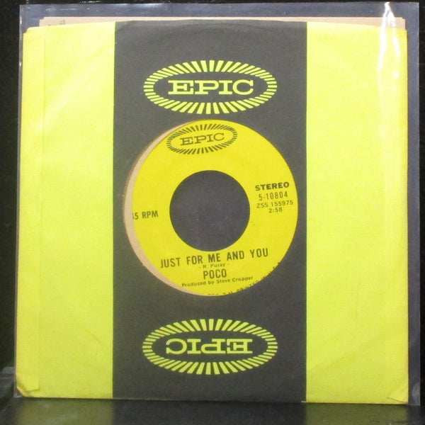 Poco - Just For Me And You / Ol' Forgiver 7" Mint- Vinyl 45 Epic 5-10804 USA - Shuga Records