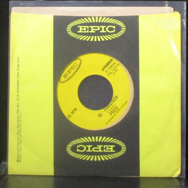 Poco - Just For Me And You / Ol' Forgiver 7" Mint- Vinyl 45 Epic 5-10804 USA - Shuga Records