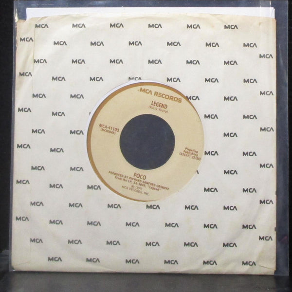 Poco - Legend / Indian Summer 7" VG+ Vinyl 45 MCA-41103 USA 1979 - Shuga Records
