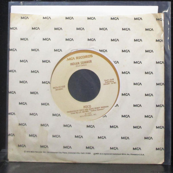 Poco - Legend / Indian Summer 7" VG+ Vinyl 45 MCA-41103 USA 1979 - Shuga Records
