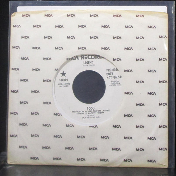 Poco - Legend 7" Mint- Promo Vinyl 45 MCA-41103 USA 1979 - Shuga Records