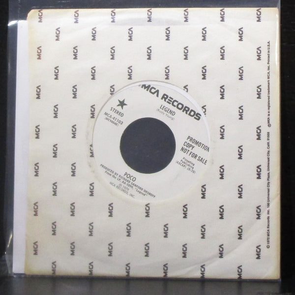 Poco - Legend 7" Mint- Promo Vinyl 45 MCA-41103 USA 1979 - Shuga Records