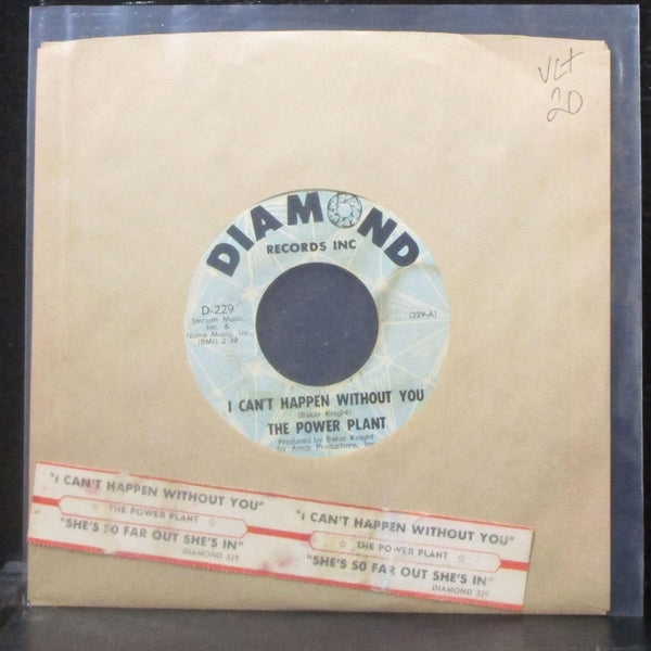 The Power Plant - I Can't Happen Without You 7" VG+ Vinyl 45 Diamond D-229 USA - Shuga Records