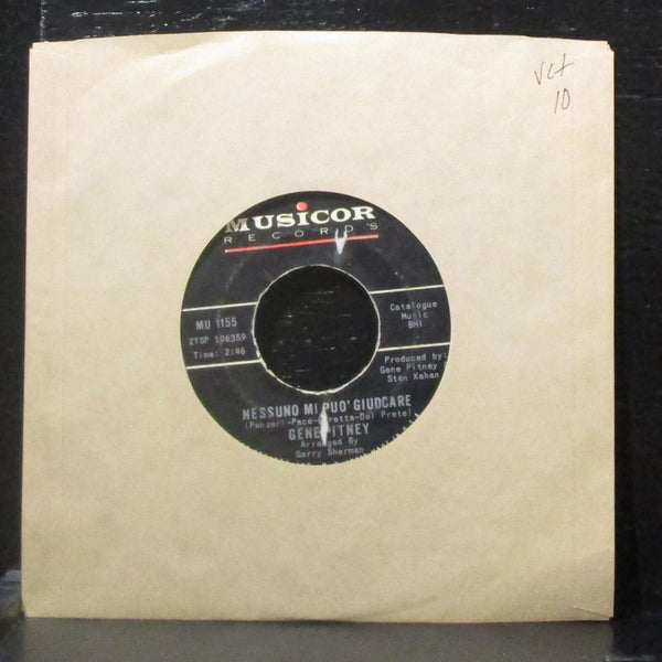 Gene Pitney - Nessuno Mi Puo' Giudicare / Lei Mi Aspetta 7" VG+ Vinyl 45 Musicor - Shuga Records