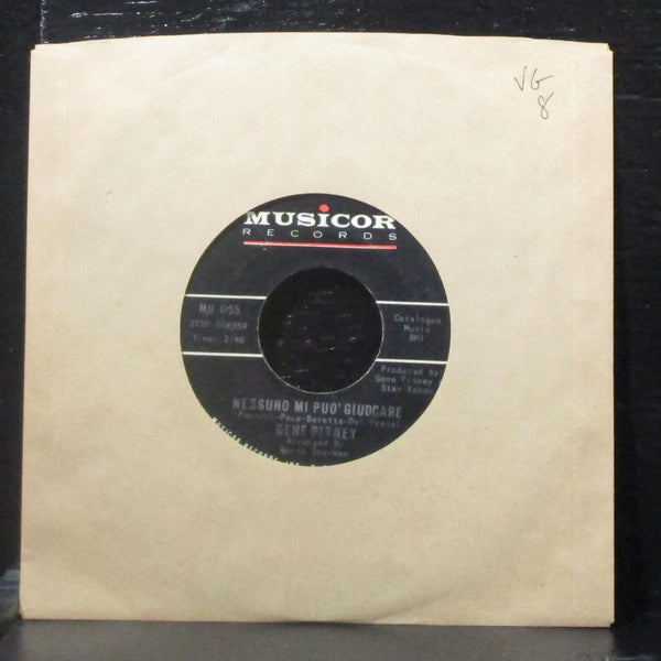 Gene Pitney - Nessuno Mi Puo' Giudicare / Lei Mi Aspetta 7" VG Vinyl 45 Musicor - Shuga Records